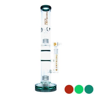 Bong Dual Domed Matrix Dual Honeycomb 16'' (Tsunami Glass)