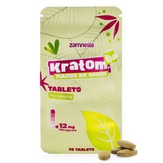 Pastillas de kratom para microdosificación - Maeng Da Green (Zamnesia)